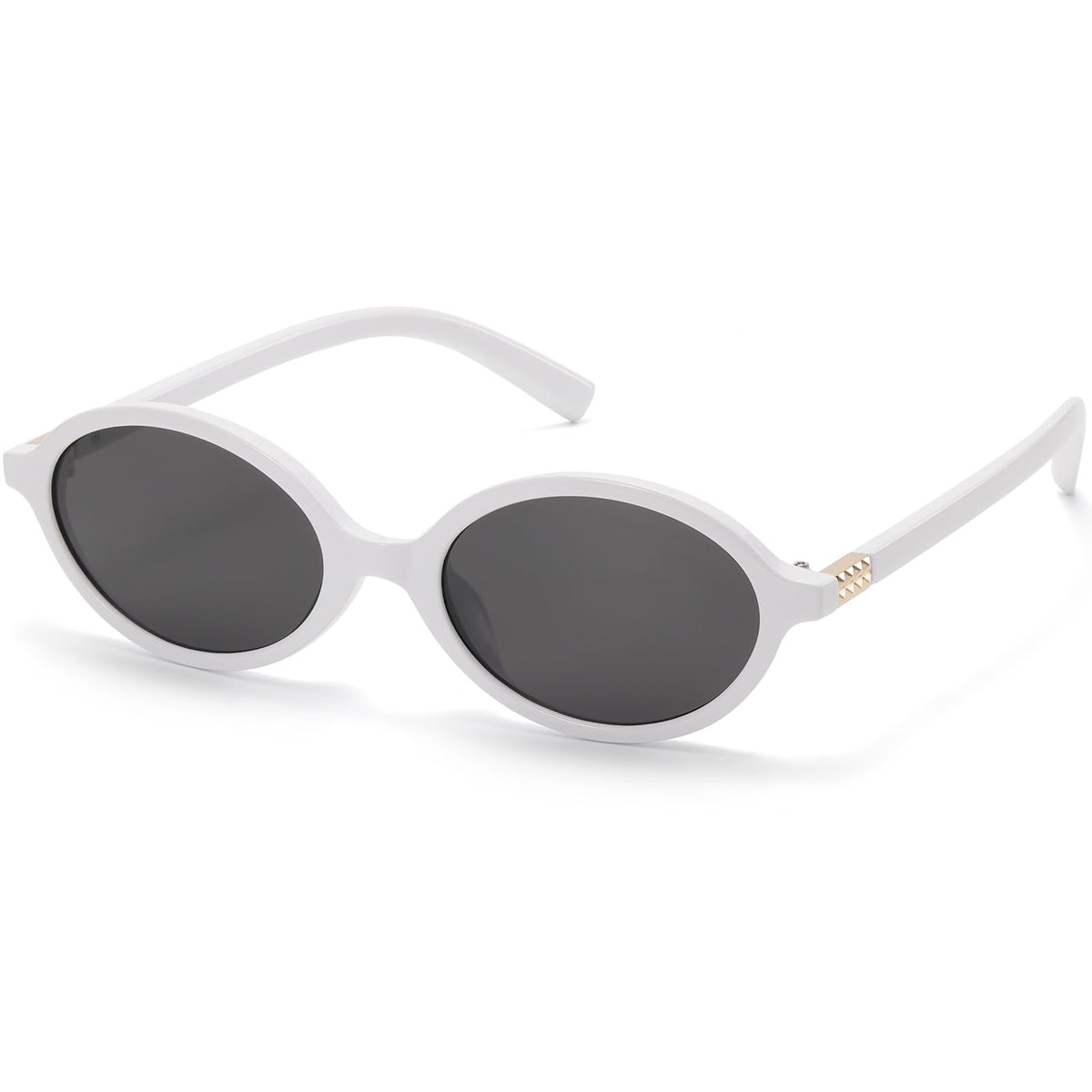 ViewJoy Retro Oval Sunglasses for Women Vintage 90s Y2K Trendy Designer Sun Glasses