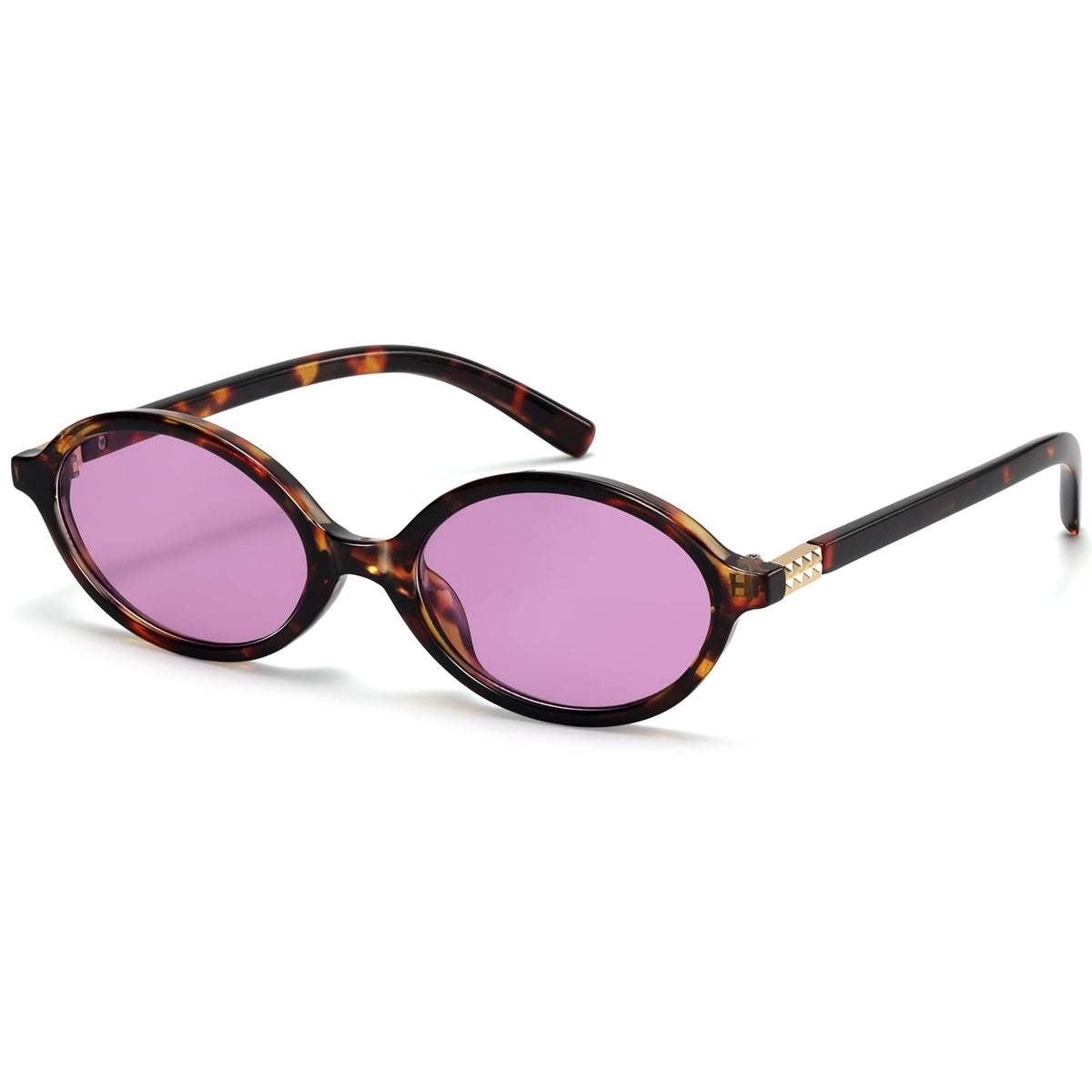 ViewJoy Retro Oval Sunglasses for Women Vintage 90s Y2K Trendy Designer Sun Glasses