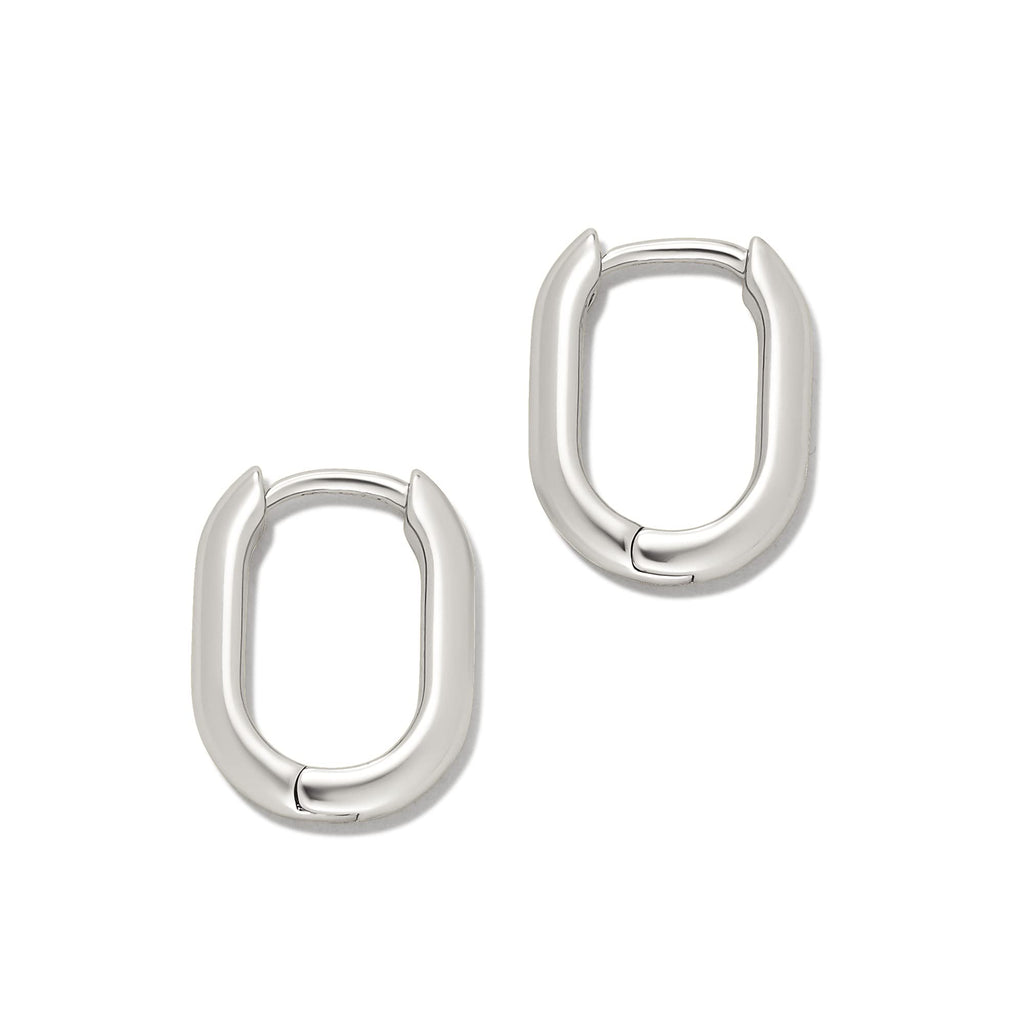 Amazon Essentials 14k Gold Plated or Silver Plated Modern Oval Hoop Earrings