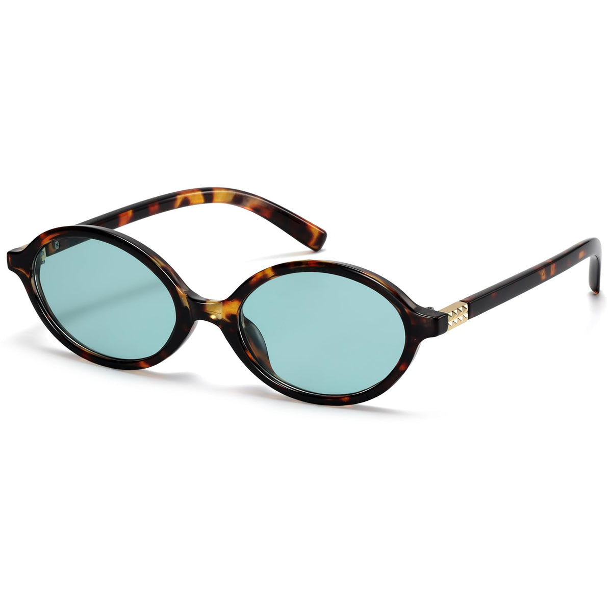 ViewJoy Retro Oval Sunglasses for Women Vintage 90s Y2K Trendy Designer Sun Glasses
