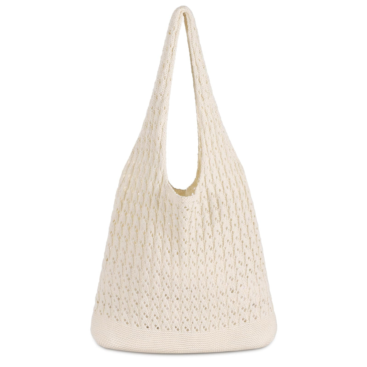 Sightor Crochet Tote Bag, Mesh Beach Bag Knit Summer Hobo Bag Vacation Boho Tote Bag for Women