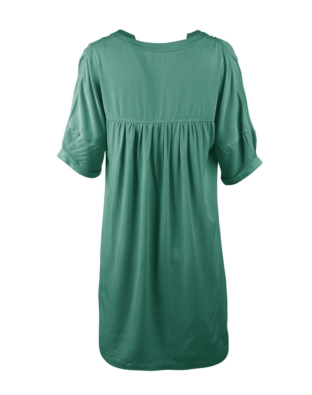 Minclouse Women's Babydoll Short Sleeve Tunic Dress V Neck Cute Casual Loose Dresses