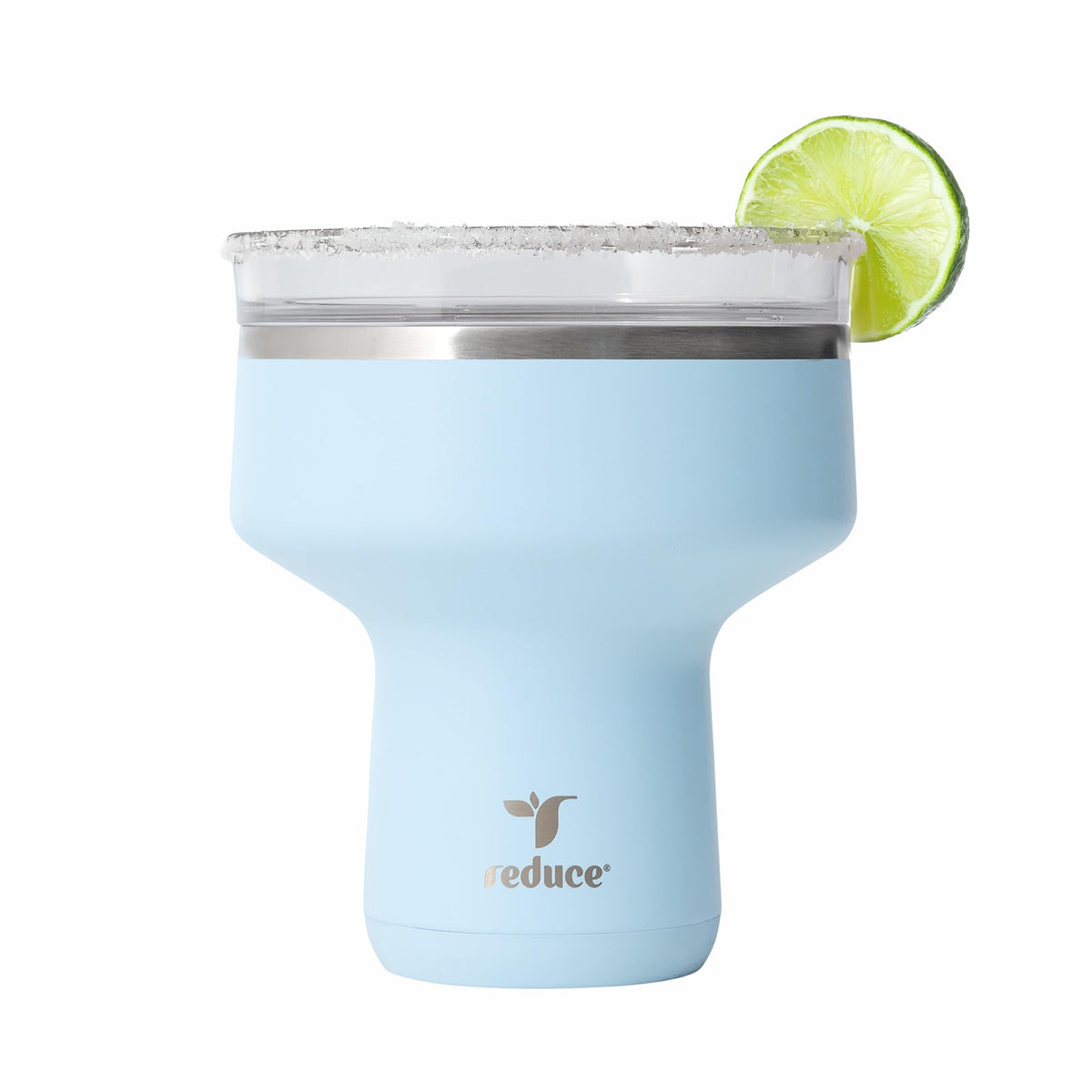 REDUCE Saltini 16 oz Cocktail Tumbler - Insulated Margarita Tumbler with Lid - Keeps Drinks Cold for 10 Hours - 360 Sippable Martini Glass Alternative - Shatterproof, Perfect for Parties - Daiquiri