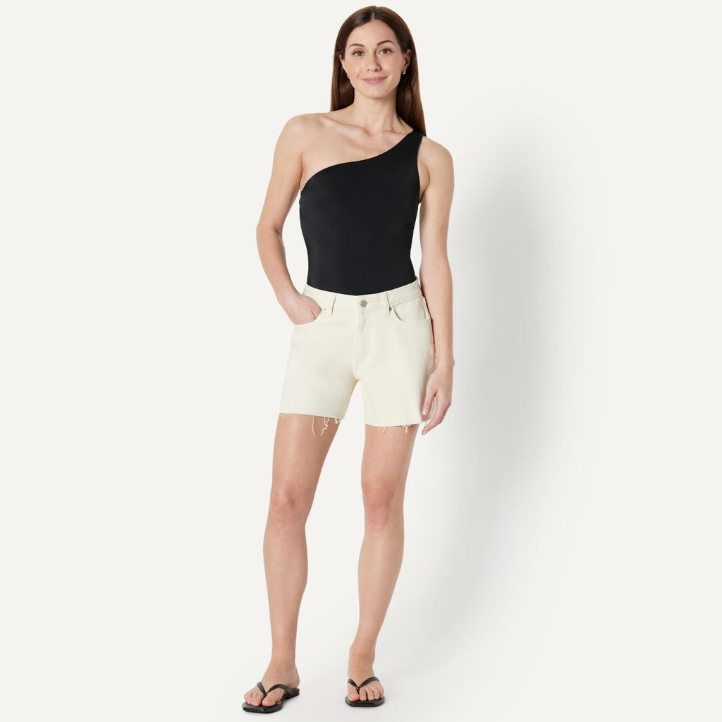 Amazon Essentials Women's One-Shoulder One-Piece Swimsuit