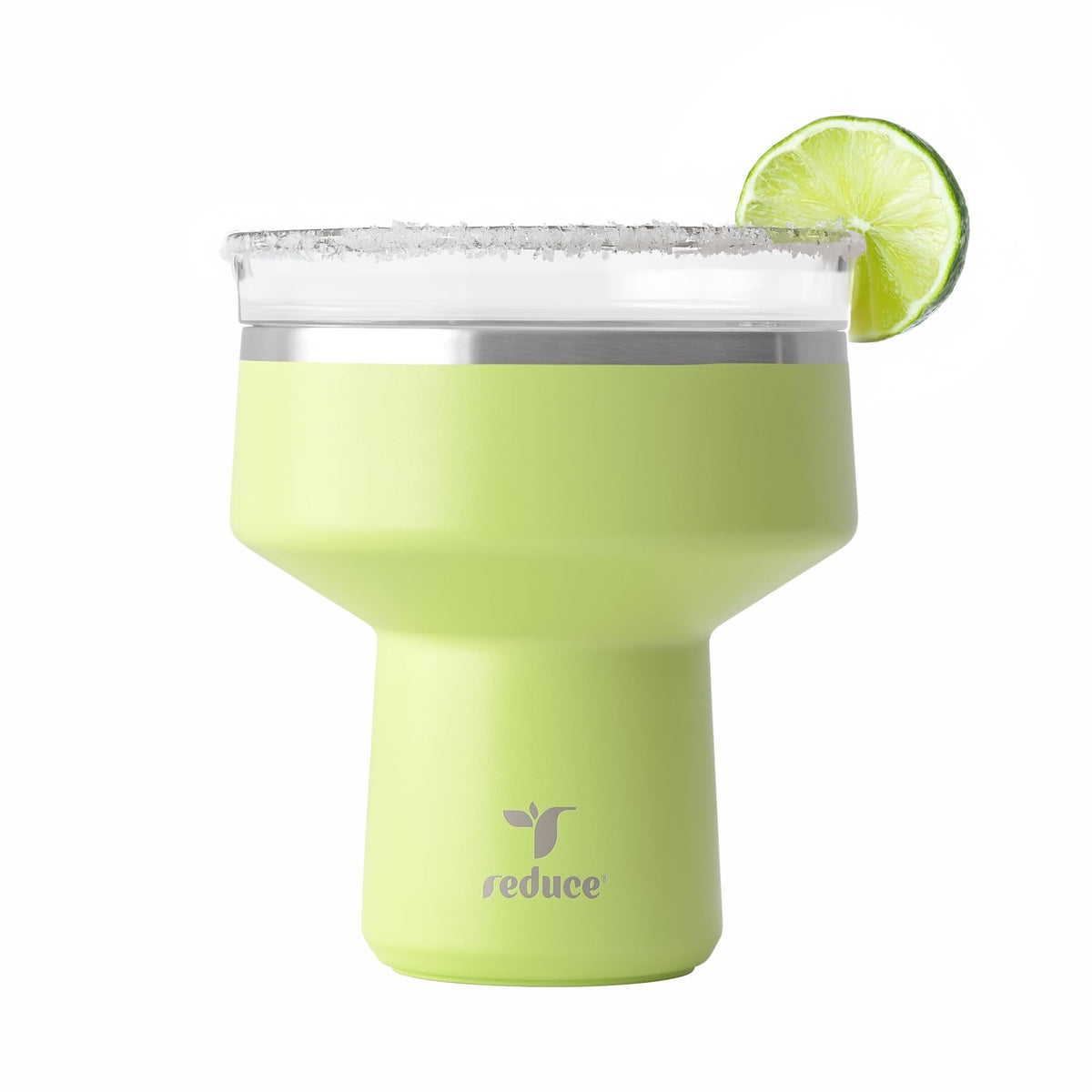 REDUCE Saltini 16 oz Cocktail Tumbler - Insulated Margarita Tumbler with Lid - Keeps Drinks Cold for 10 Hours - 360 Sippable Martini Glass Alternative - Shatterproof, Perfect for Parties - Daiquiri