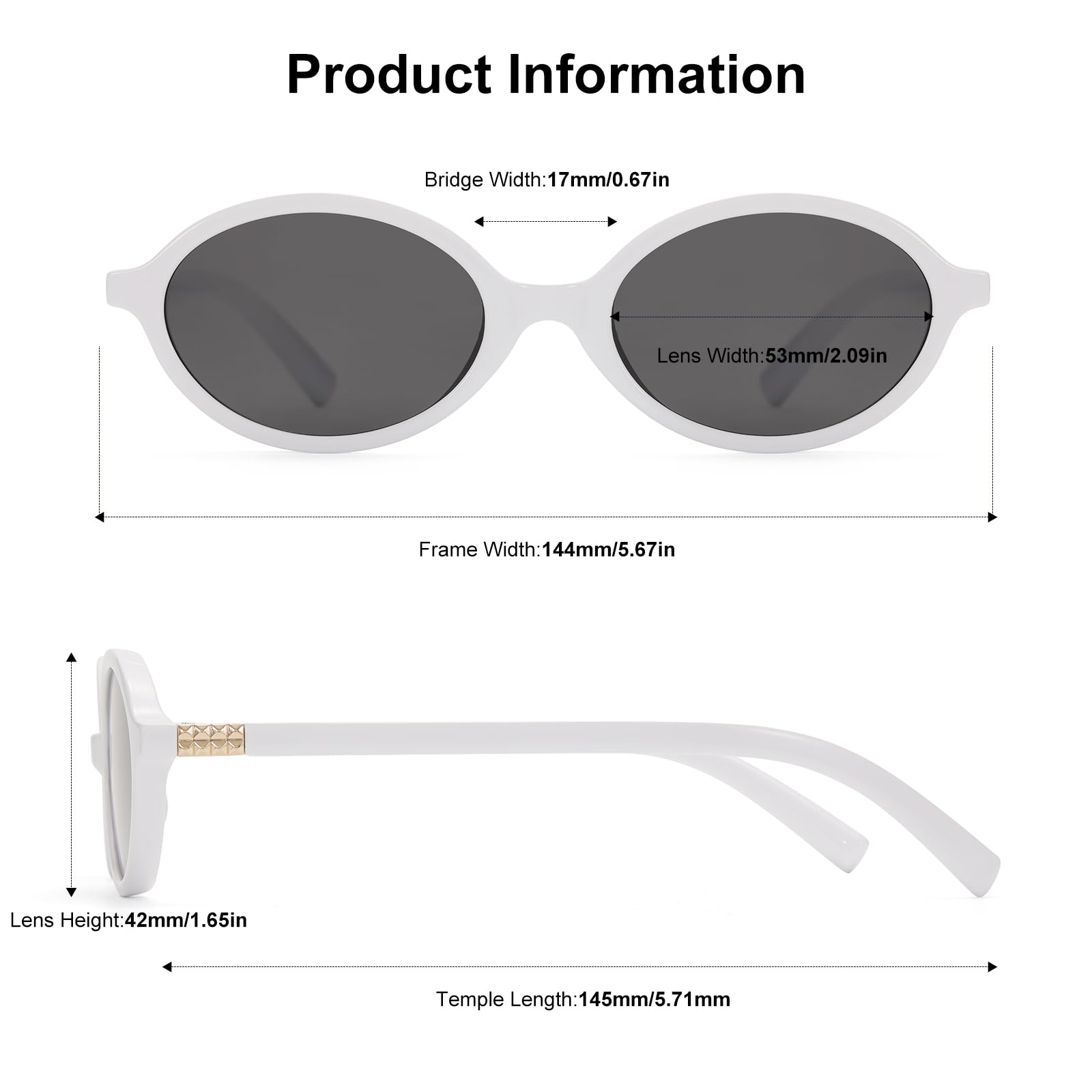 ViewJoy Retro Oval Sunglasses for Women Vintage 90s Y2K Trendy Designer Sun Glasses