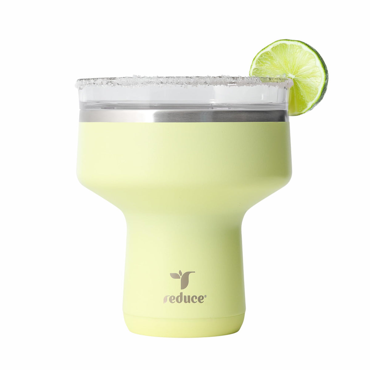REDUCE Saltini 16 oz Cocktail Tumbler - Insulated Margarita Tumbler with Lid - Keeps Drinks Cold for 10 Hours - 360 Sippable Martini Glass Alternative - Shatterproof, Perfect for Parties - Daiquiri
