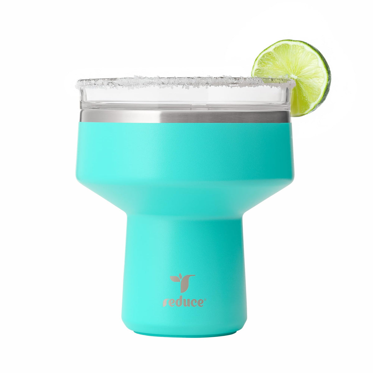 REDUCE Saltini 16 oz Cocktail Tumbler - Insulated Margarita Tumbler with Lid - Keeps Drinks Cold for 10 Hours - 360 Sippable Martini Glass Alternative - Shatterproof, Perfect for Parties - Daiquiri