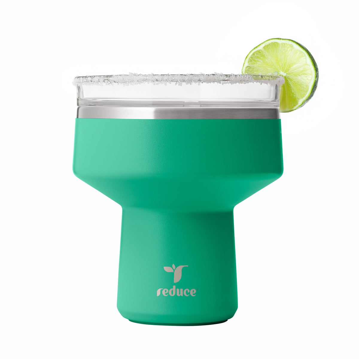 REDUCE Saltini 16 oz Cocktail Tumbler - Insulated Margarita Tumbler with Lid - Keeps Drinks Cold for 10 Hours - 360 Sippable Martini Glass Alternative - Shatterproof, Perfect for Parties - Daiquiri