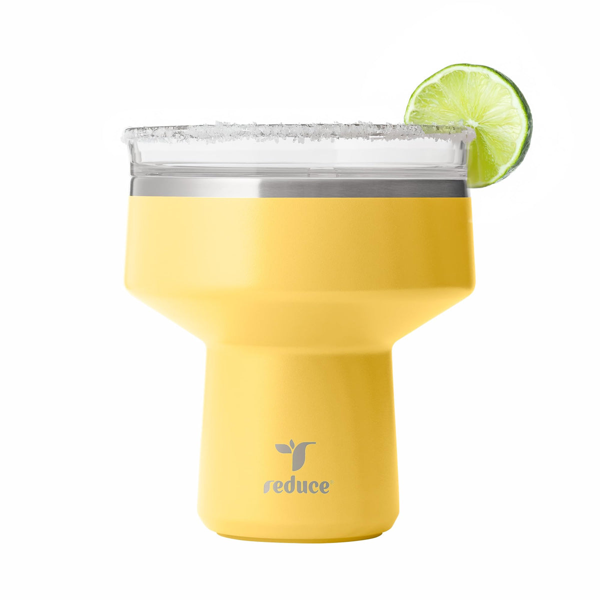 REDUCE Saltini 16 oz Cocktail Tumbler - Insulated Margarita Tumbler with Lid - Keeps Drinks Cold for 10 Hours - 360 Sippable Martini Glass Alternative - Shatterproof, Perfect for Parties - Daiquiri
