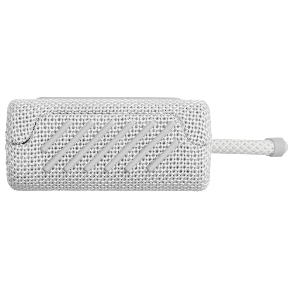 JBL Go 3 - Portable Mini Bluetooth Speaker, big audio and punchy bass, IP67 waterproof and dustproof, 5 hours of playtime, speaker for home, outdoor and travel (White)