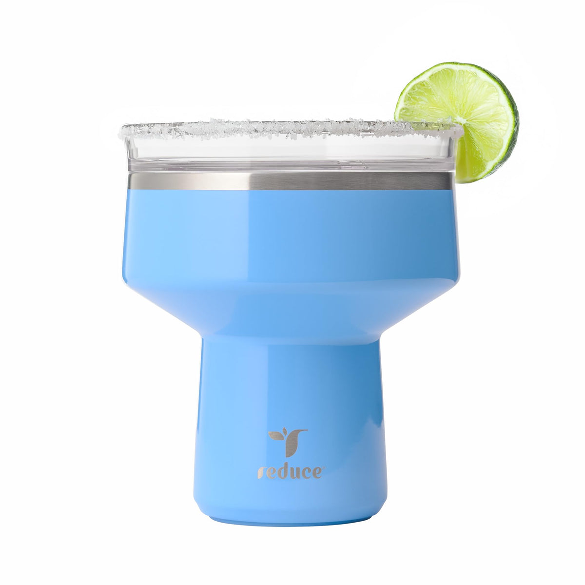 REDUCE Saltini 16 oz Cocktail Tumbler - Insulated Margarita Tumbler with Lid - Keeps Drinks Cold for 10 Hours - 360 Sippable Martini Glass Alternative - Shatterproof, Perfect for Parties - Daiquiri