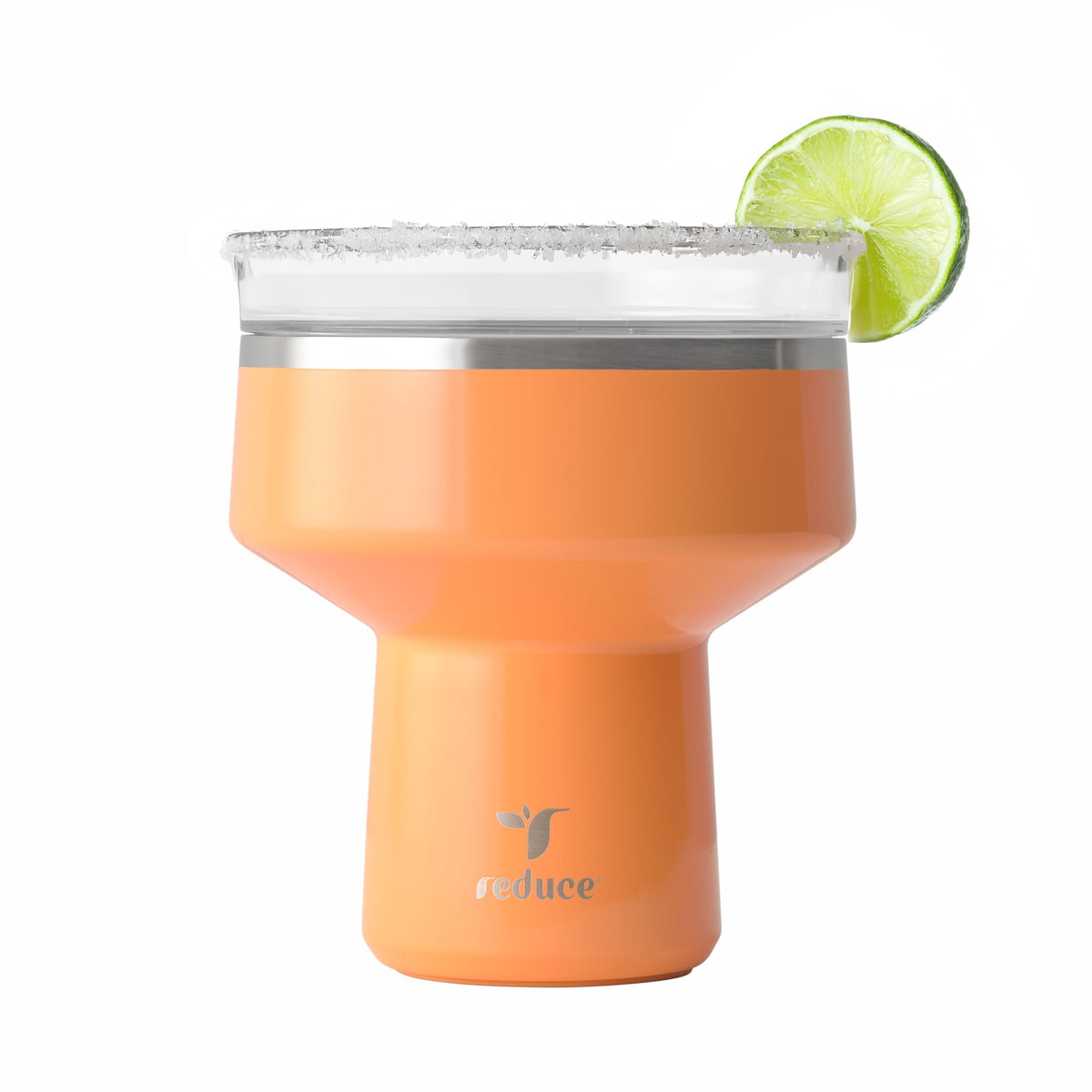 REDUCE Saltini 16 oz Cocktail Tumbler - Insulated Margarita Tumbler with Lid - Keeps Drinks Cold for 10 Hours - 360 Sippable Martini Glass Alternative - Shatterproof, Perfect for Parties - Daiquiri