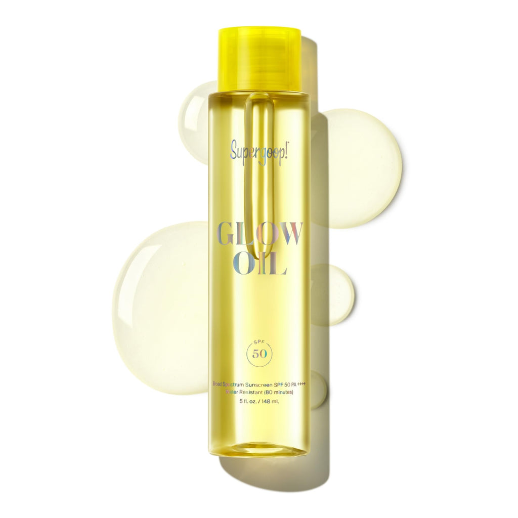 Supergoop! Glow Oil - SPF 50 PA++++ Vitamin E Body Oil + Broad Spectrum Sunscreen Protection - With Marigold, Meadowfoam & Grape Seed Extracts | PA++++, With Marigold, Meadowfoam, Grape Seed Extracts