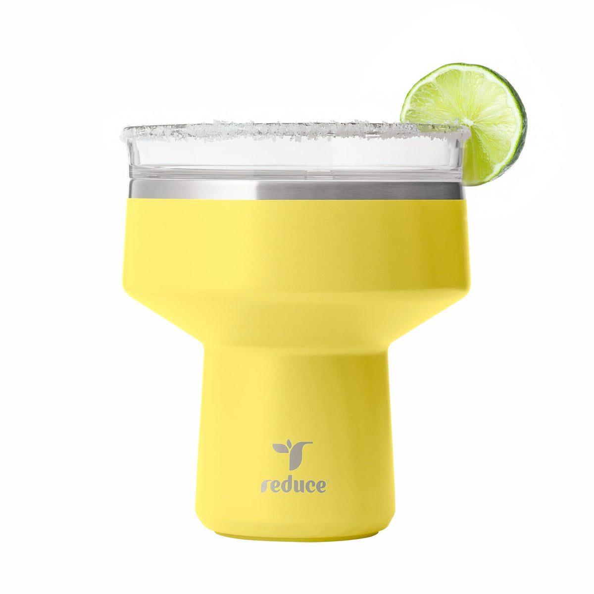 REDUCE Saltini 16 oz Cocktail Tumbler - Insulated Margarita Tumbler with Lid - Keeps Drinks Cold for 10 Hours - 360 Sippable Martini Glass Alternative - Shatterproof, Perfect for Parties - Daiquiri