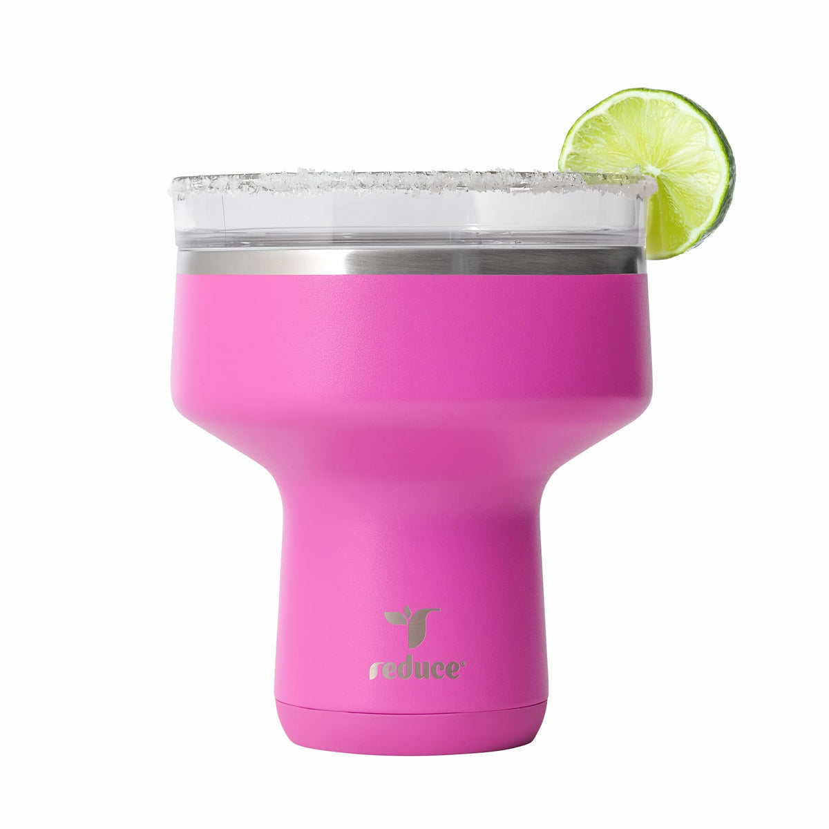 REDUCE Saltini 16 oz Cocktail Tumbler - Insulated Margarita Tumbler with Lid - Keeps Drinks Cold for 10 Hours - 360 Sippable Martini Glass Alternative - Shatterproof, Perfect for Parties - Daiquiri