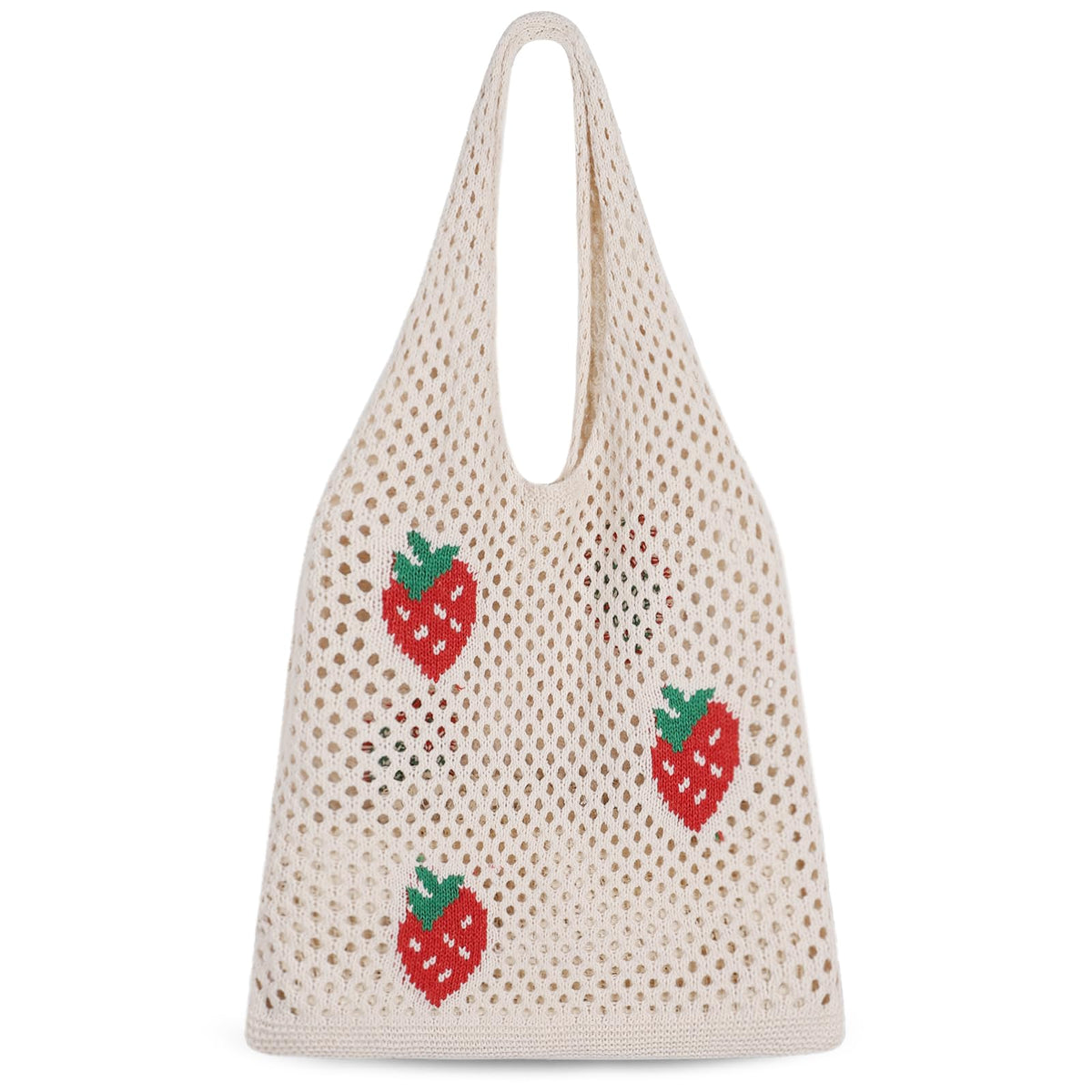 Sightor Crochet Tote Bag, Mesh Beach Bag Knit Summer Hobo Bag Vacation Boho Tote Bag for Women