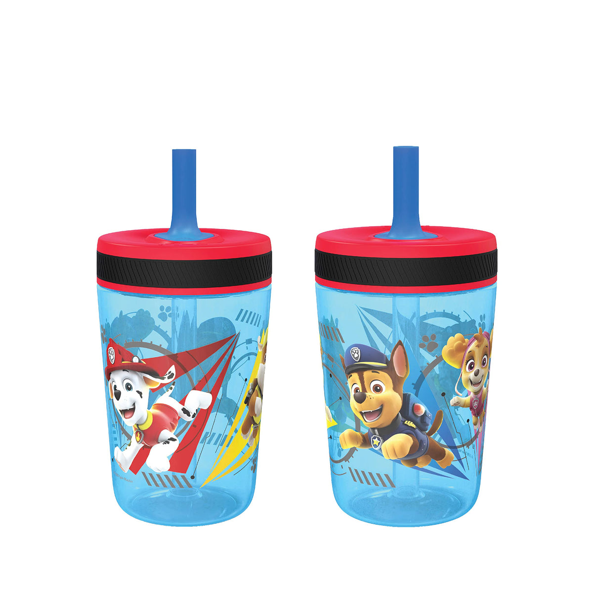 Zak Designs Kelso Toddler Cups For Travel or At Home, 15oz 2-Pack Durable Plastic Sippy Cups With Leak-Proof Design is Perfect For Kids (Sweet Berry, Lemon Zest)