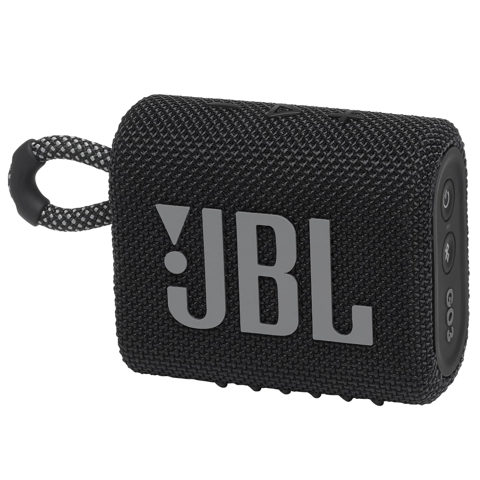 JBL Go 3 - Portable Mini Bluetooth Speaker, big audio and punchy bass, IP67 waterproof and dustproof, 5 hours of playtime, speaker for home, outdoor and travel (White)