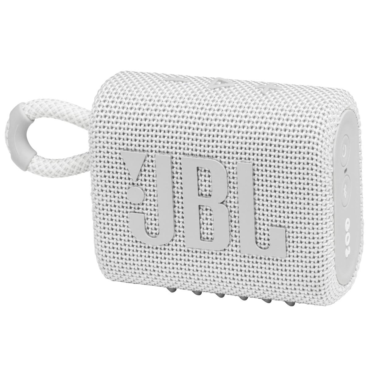 JBL Go 3 - Portable Mini Bluetooth Speaker, big audio and punchy bass, IP67 waterproof and dustproof, 5 hours of playtime, speaker for home, outdoor and travel (White)