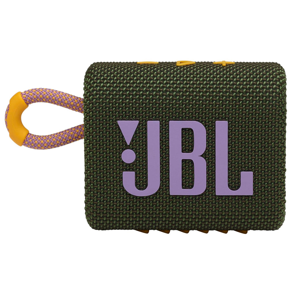 JBL Go 3 - Portable Mini Bluetooth Speaker, big audio and punchy bass, IP67 waterproof and dustproof, 5 hours of playtime, speaker for home, outdoor and travel (White)