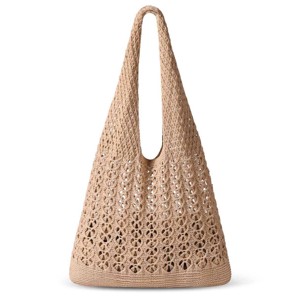 Sightor Crochet Tote Bag, Mesh Beach Bag Knit Summer Hobo Bag Vacation Boho Tote Bag for Women
