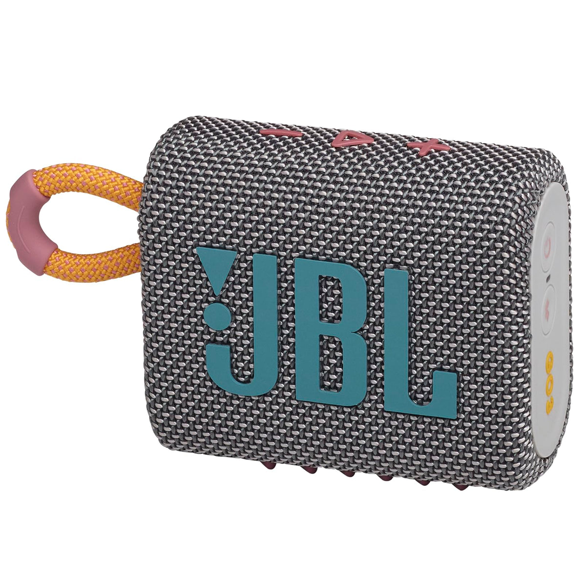 JBL Go 3 - Portable Mini Bluetooth Speaker, big audio and punchy bass, IP67 waterproof and dustproof, 5 hours of playtime, speaker for home, outdoor and travel (White)