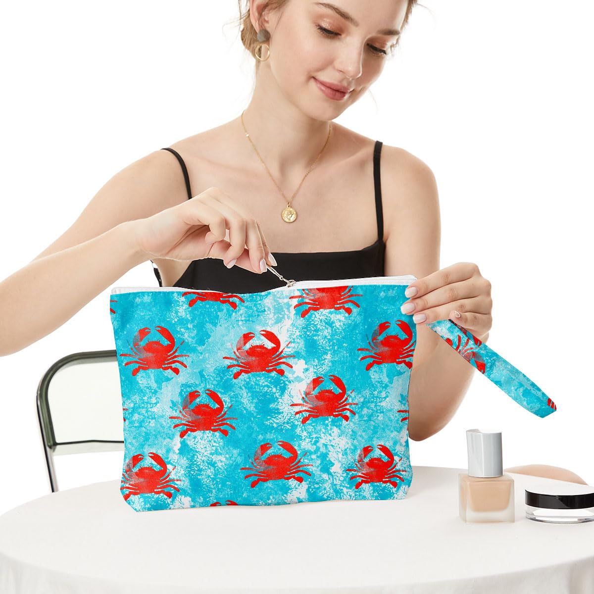 Fokongna Wet Dry Bag – Waterproof Travel Bag, Large Zipper Pouch for Swimsuits, Diapers, Toiletries, Makeup for Women & Girls