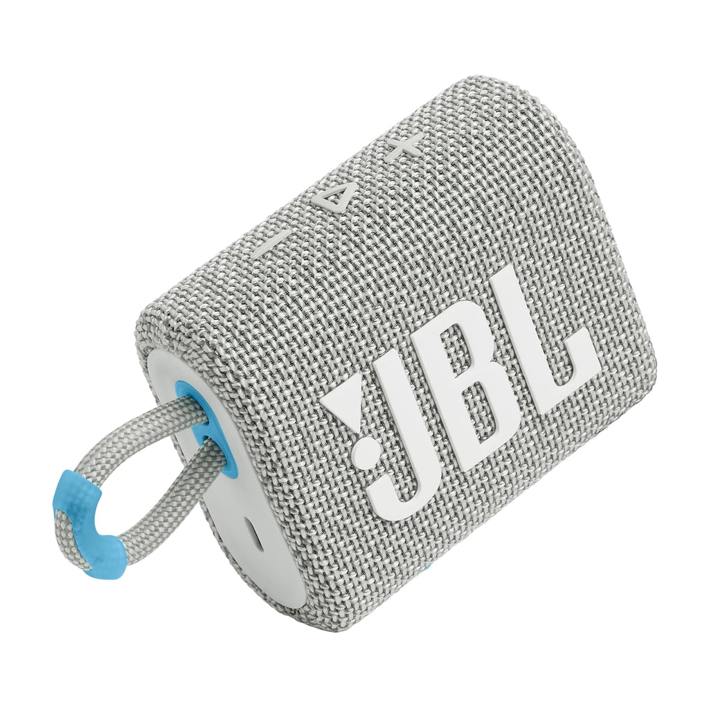 JBL Go 3 - Portable Mini Bluetooth Speaker, big audio and punchy bass, IP67 waterproof and dustproof, 5 hours of playtime, speaker for home, outdoor and travel (White)