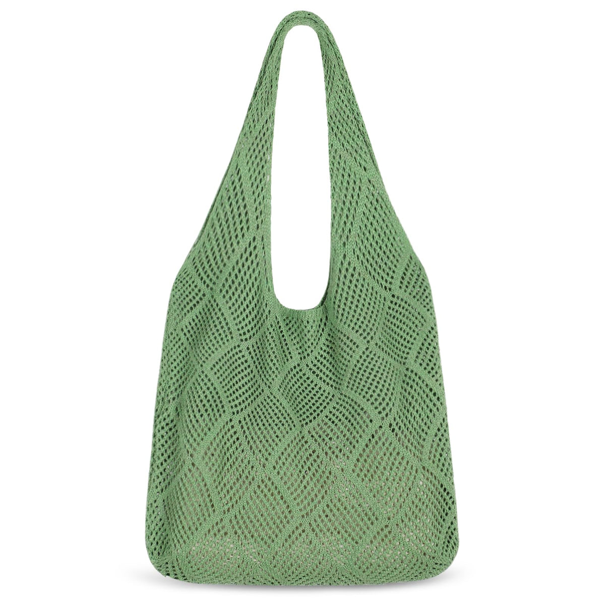 Sightor Crochet Tote Bag, Mesh Beach Bag Knit Summer Hobo Bag Vacation Boho Tote Bag for Women