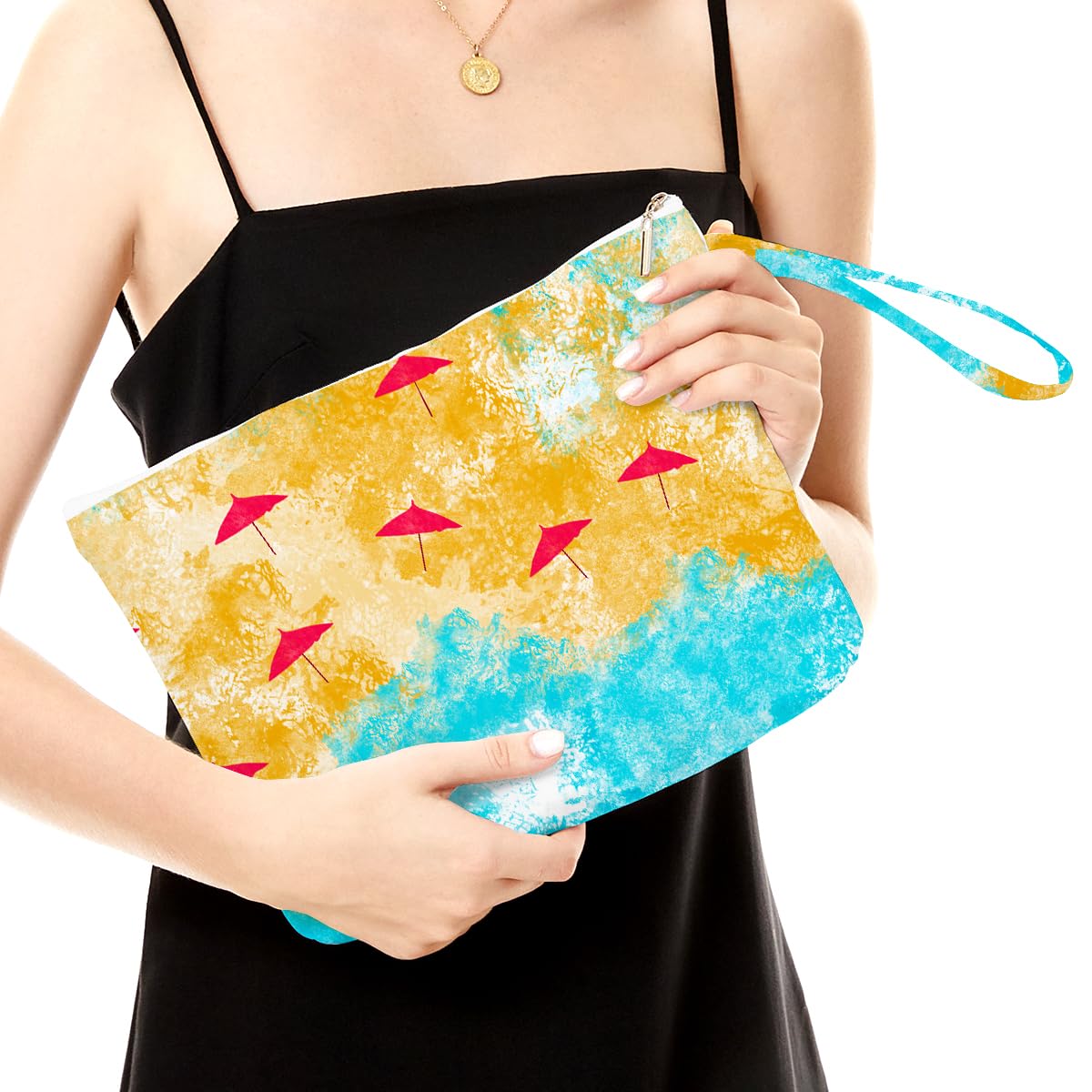 Fokongna Wet Dry Bag – Waterproof Travel Bag, Large Zipper Pouch for Swimsuits, Diapers, Toiletries, Makeup for Women & Girls