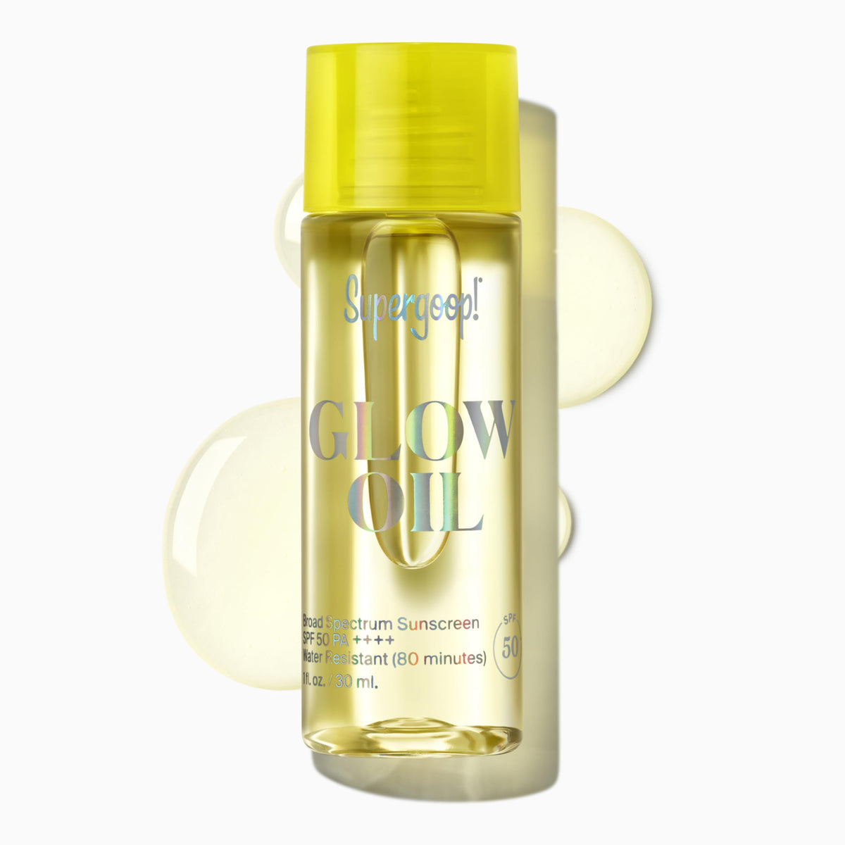 Supergoop! Glow Oil - SPF 50 PA++++ Vitamin E Body Oil + Broad Spectrum Sunscreen Protection - With Marigold, Meadowfoam & Grape Seed Extracts | PA++++, With Marigold, Meadowfoam, Grape Seed Extracts
