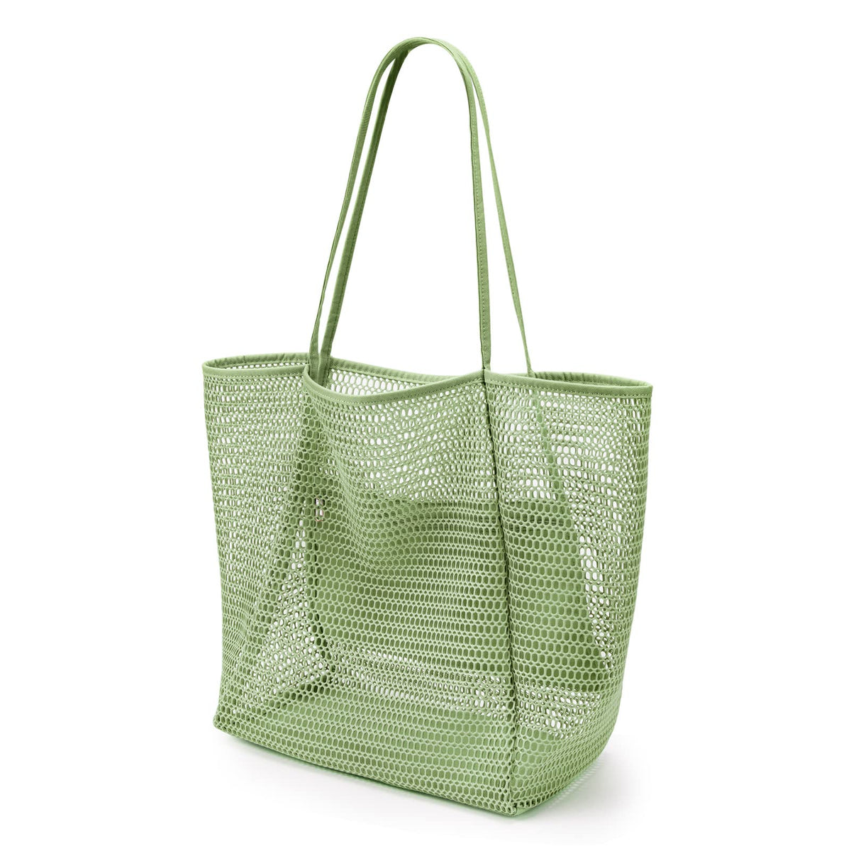 KALIDI Beach Nylon Mesh Tote Bag, Casual Tote Bag Hobo Women Foldable MAX 23L Shoulder Bag For Beach Picnic Vacation