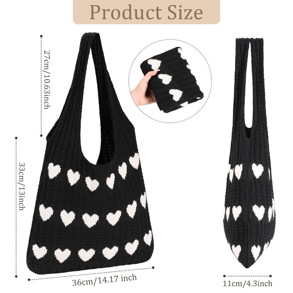 Sightor Crochet Tote Bag, Mesh Beach Bag Knit Summer Hobo Bag Vacation Boho Tote Bag for Women