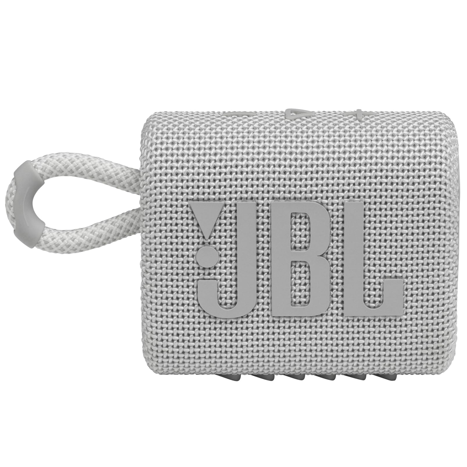 JBL Go 3 - Portable Mini Bluetooth Speaker, big audio and punchy bass, IP67 waterproof and dustproof, 5 hours of playtime, speaker for home, outdoor and travel (White)