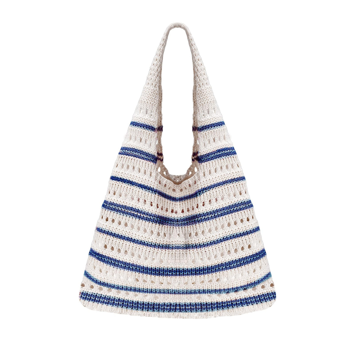 Sightor Crochet Tote Bag, Mesh Beach Bag Knit Summer Hobo Bag Vacation Boho Tote Bag for Women