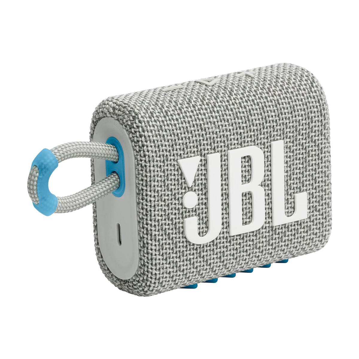 JBL Go 3 - Portable Mini Bluetooth Speaker, big audio and punchy bass, IP67 waterproof and dustproof, 5 hours of playtime, speaker for home, outdoor and travel (White)