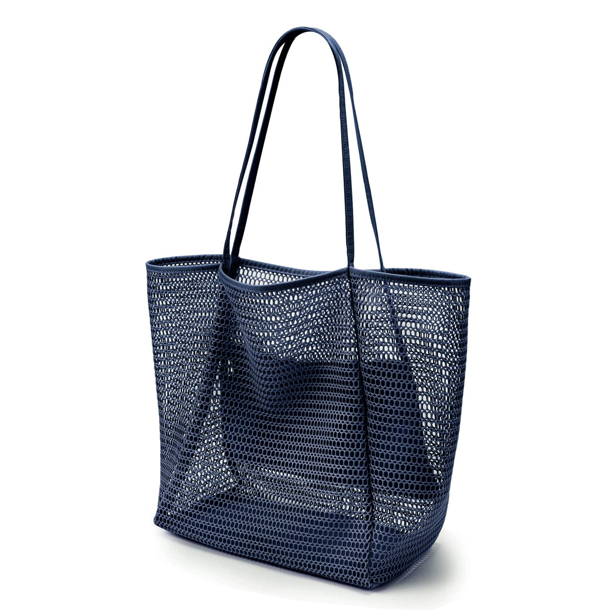 KALIDI Beach Nylon Mesh Tote Bag, Casual Tote Bag Hobo Women Foldable MAX 23L Shoulder Bag For Beach Picnic Vacation