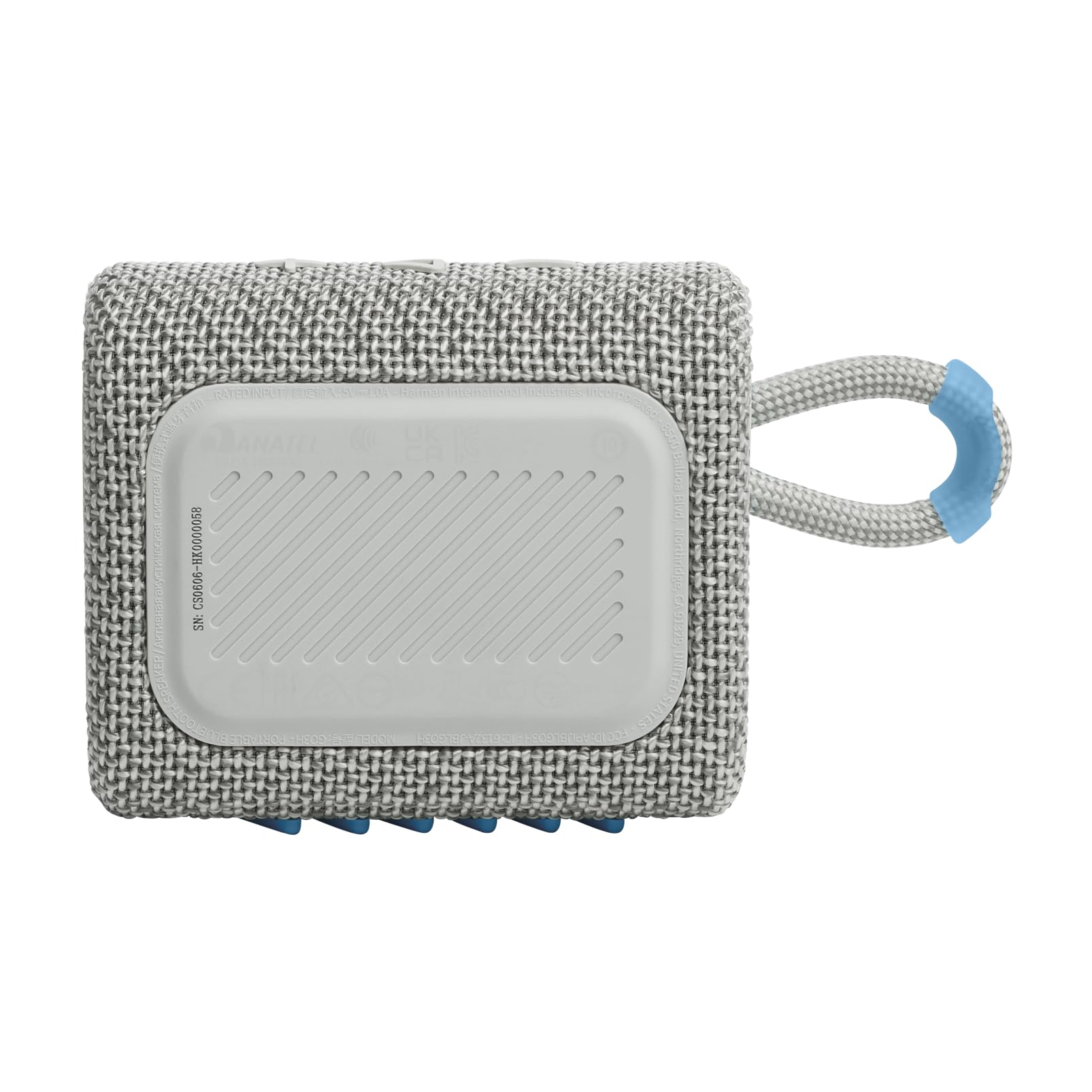 JBL Go 3 - Portable Mini Bluetooth Speaker, big audio and punchy bass, IP67 waterproof and dustproof, 5 hours of playtime, speaker for home, outdoor and travel (White)