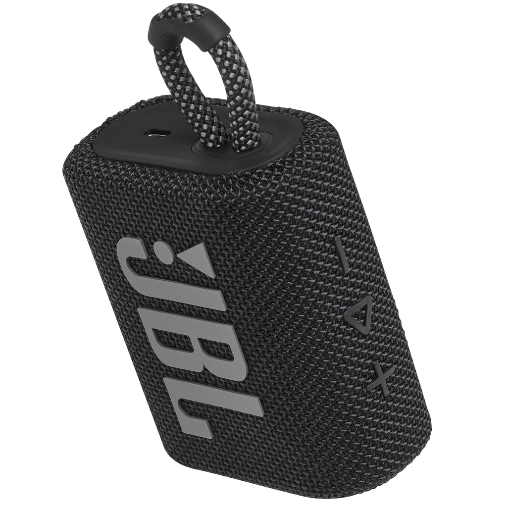 JBL Go 3 - Portable Mini Bluetooth Speaker, big audio and punchy bass, IP67 waterproof and dustproof, 5 hours of playtime, speaker for home, outdoor and travel (White)