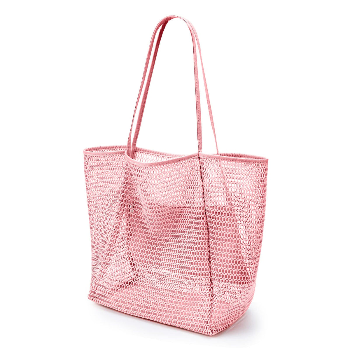 KALIDI Beach Nylon Mesh Tote Bag, Casual Tote Bag Hobo Women Foldable MAX 23L Shoulder Bag For Beach Picnic Vacation