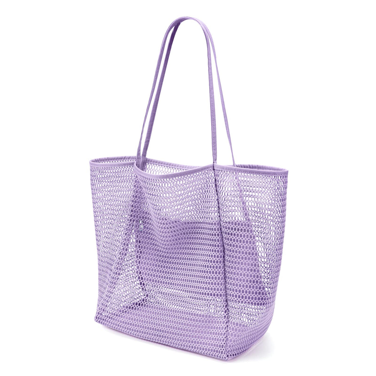 KALIDI Beach Nylon Mesh Tote Bag, Casual Tote Bag Hobo Women Foldable MAX 23L Shoulder Bag For Beach Picnic Vacation
