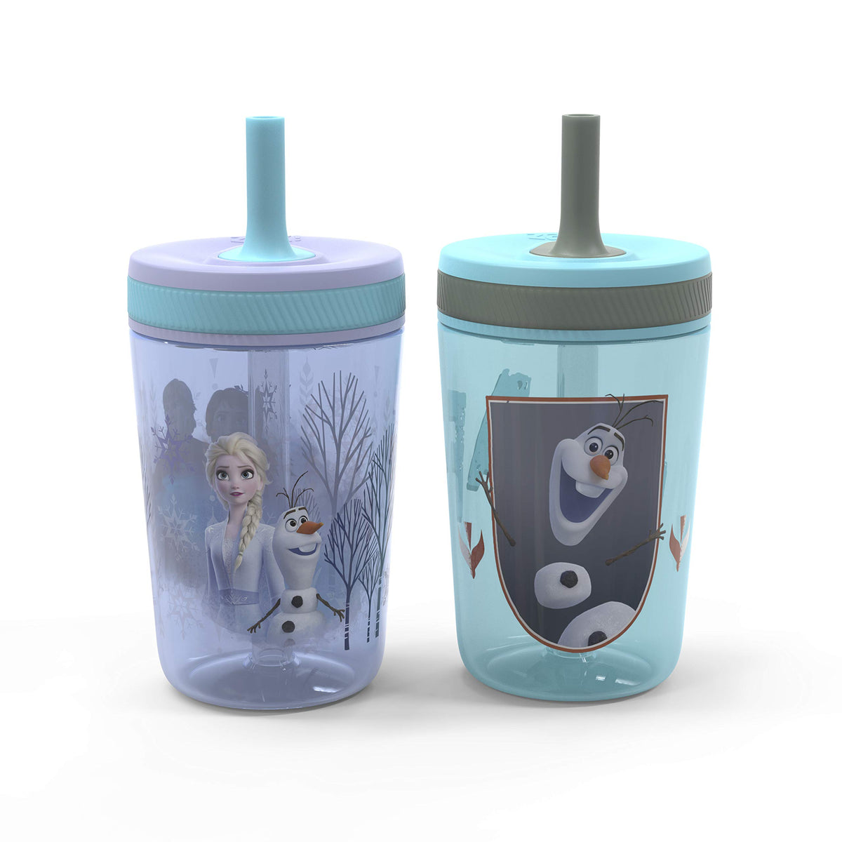 Zak Designs Kelso Toddler Cups For Travel or At Home, 15oz 2-Pack Durable Plastic Sippy Cups With Leak-Proof Design is Perfect For Kids (Sweet Berry, Lemon Zest)