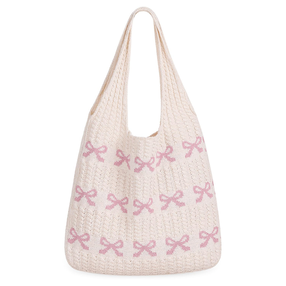 Sightor Crochet Tote Bag, Mesh Beach Bag Knit Summer Hobo Bag Vacation Boho Tote Bag for Women