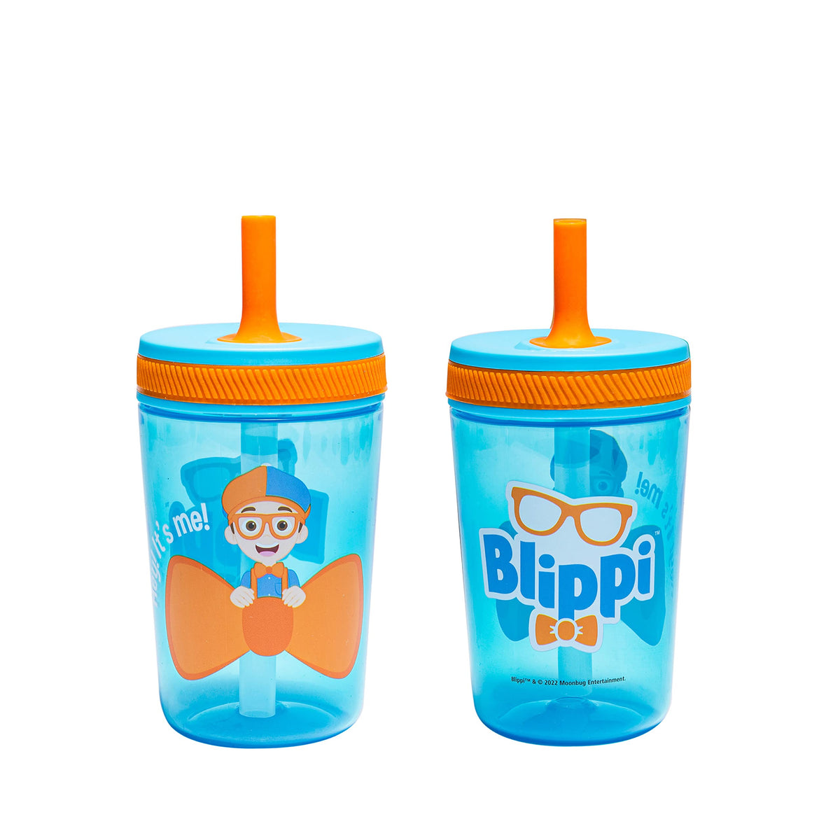 Zak Designs Kelso Toddler Cups For Travel or At Home, 15oz 2-Pack Durable Plastic Sippy Cups With Leak-Proof Design is Perfect For Kids (Sweet Berry, Lemon Zest)