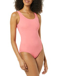 Amazon Essentials Women's One-Piece Scoop Neck Coverage Swimsuit (Available in Plus Size)