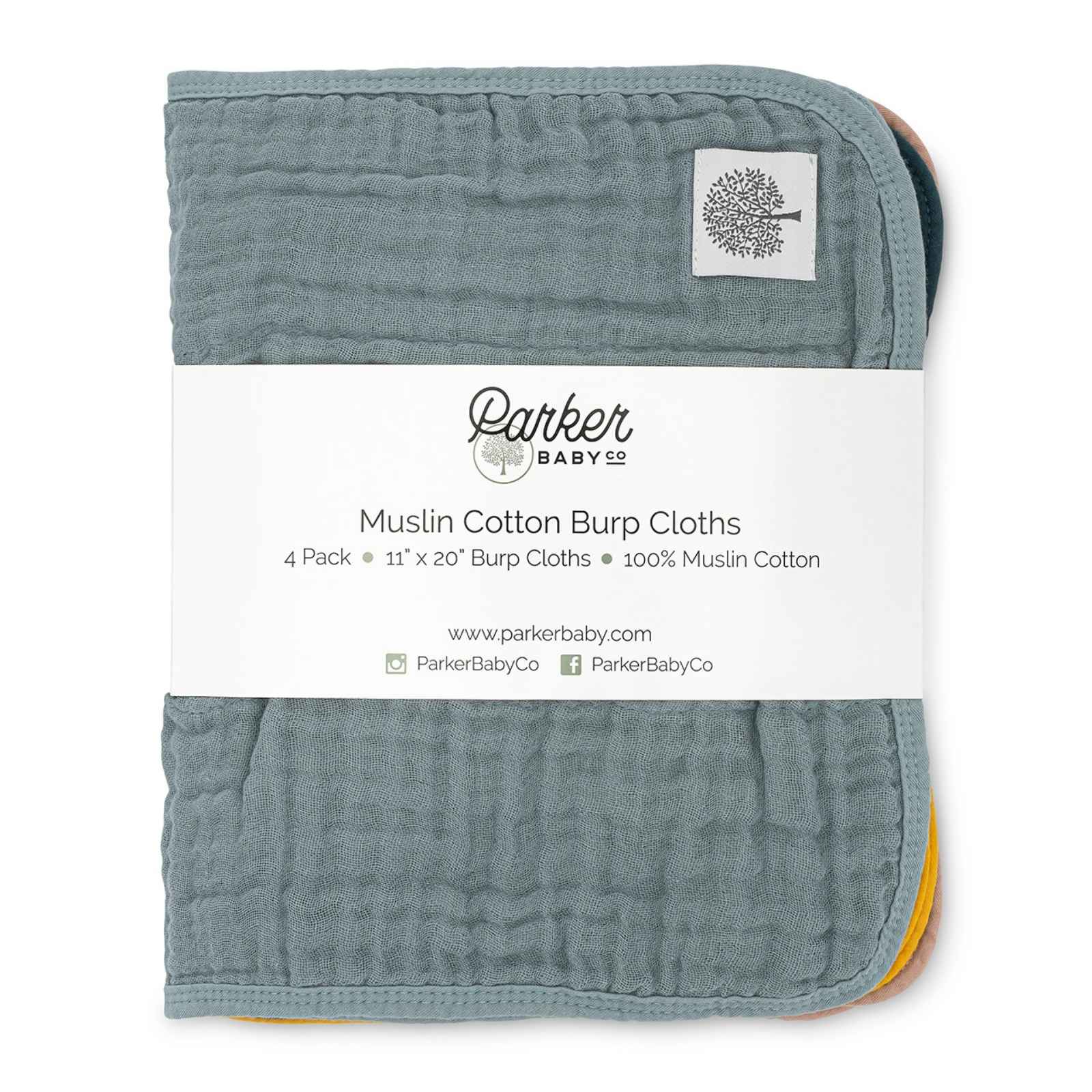 Dune Set - Muslin Burp Cloths (4 Pack)