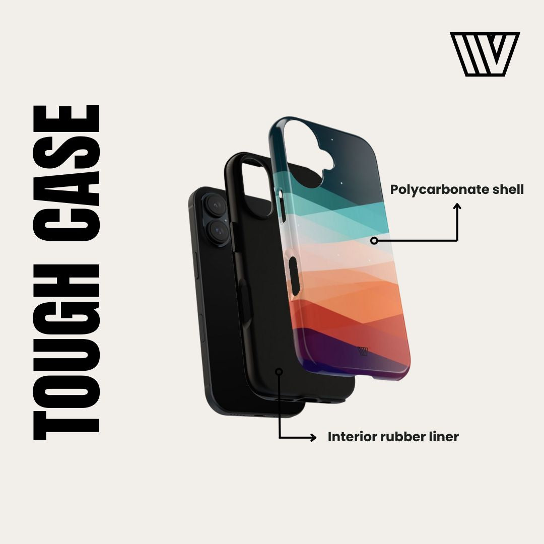 GRAY PASTEL FLOWERS | Tough Phone Case